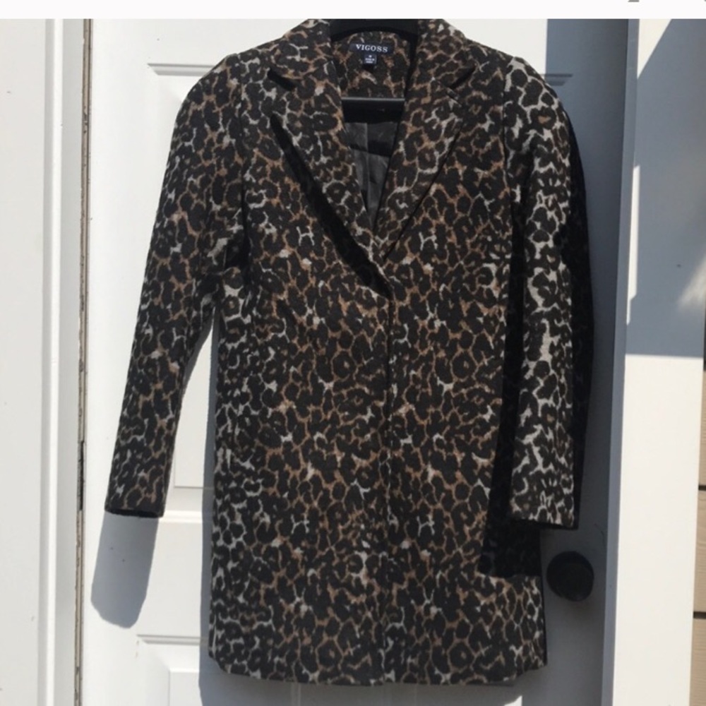 Animal Print Coat Jacket Blazer Cheetah Leopard